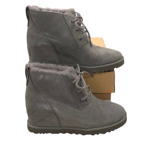 NWOT UGG Classic Femme Lace Wedge Booties - Picture 1 of 9